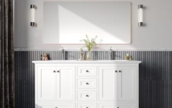 Solid Wood Floor-Standing Vanity