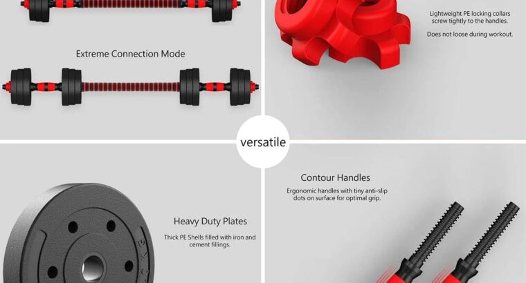 40KG Adjustable Cement Dumbbells Set