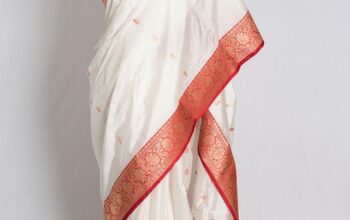 Bengali Saree Red And White Commemorating