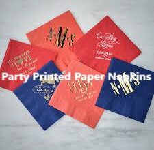 Papernapkinfactory Party Printed Paper Napkins: St